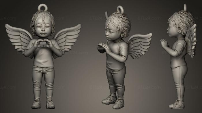 3d модели ангелы (Ангел Мира, AN_0097) 3D модель для ЧПУ станка